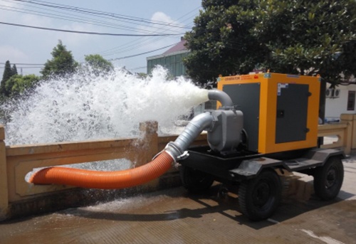 拖車式大流量應(yīng)急移動(dòng)排水泵站500m³/h