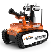 防爆消防滅火偵察機器人【輕型】 (第10代，360°固定云臺+語音控制）RXR-MC80BD