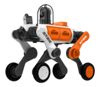 輔助偵察四足機(jī)器狗（輪足，【MESH防爆自組網(wǎng)基站、防爆布撒式自組網(wǎng)拋投裝置、四合一多功能模塊（喊話+照明+警示+拾音）、防爆多參數(shù)測定器（10種氣體）、防爆雙向?qū)χv模塊 】）